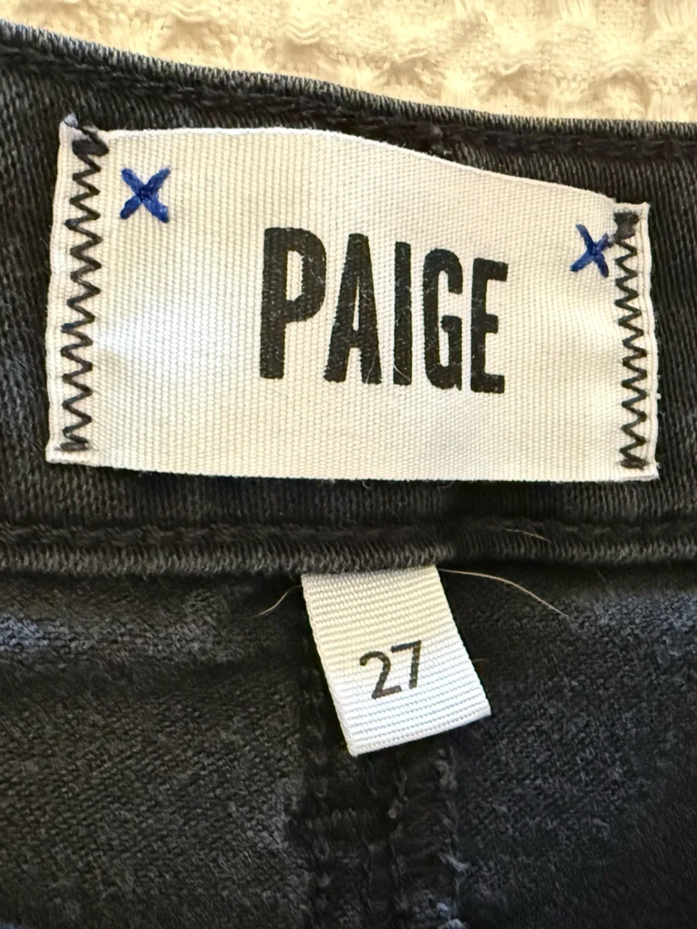 PAIGE Black Denim Shorts